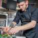 A kitchen assistant at Greene King