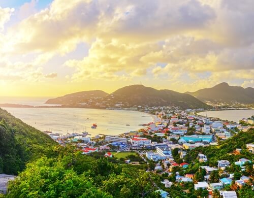 view of sint Maarten