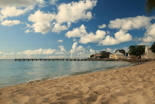 Beach view of Barbados