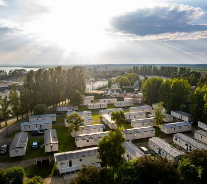 Drone image of Vauxhall Holiday Park