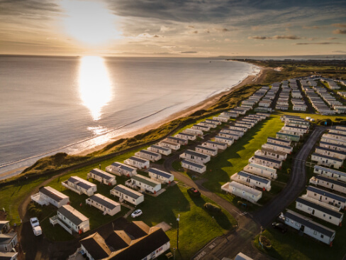 image of caravans at crimdon dene holiday park