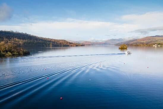 image of Lake Windermere in the lake district