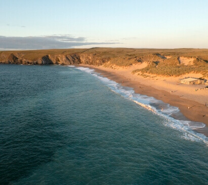 image of an empty beach