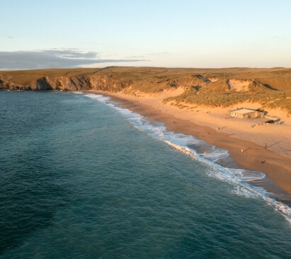 image of Holywell Bay in Cornwall