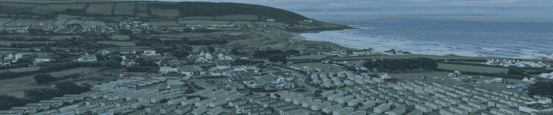 Drone shot of Croyde, Devon.