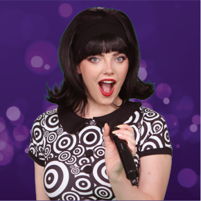 Image of woman singing on stage