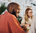 behavioral health job at DBH - man smiling with women in background