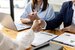 Managers and job applicants shake hands after the job interview, job interviews to find people to work with the company and talent to work with. Concept of recruitment and job interviews.