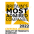 Britain's most admired companies 2022 logo