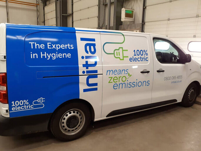 One of Initial's electric vans