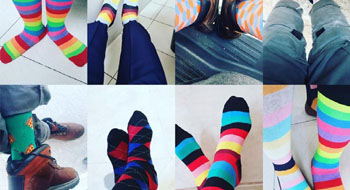 Coloured socks