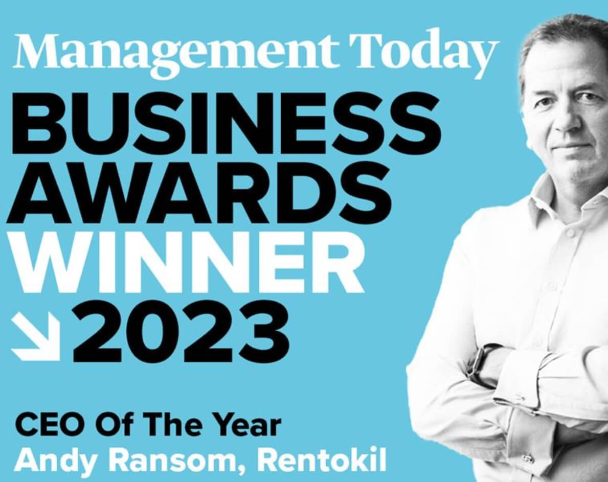Andy Ransom winner of the 2023 Management today business awards