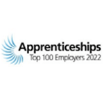 Apprenticeships top 100 employers 2022 logo