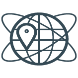 globe with pin icon