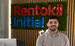 Louis, posing in front of our reception at Rentokil Initial headquarters