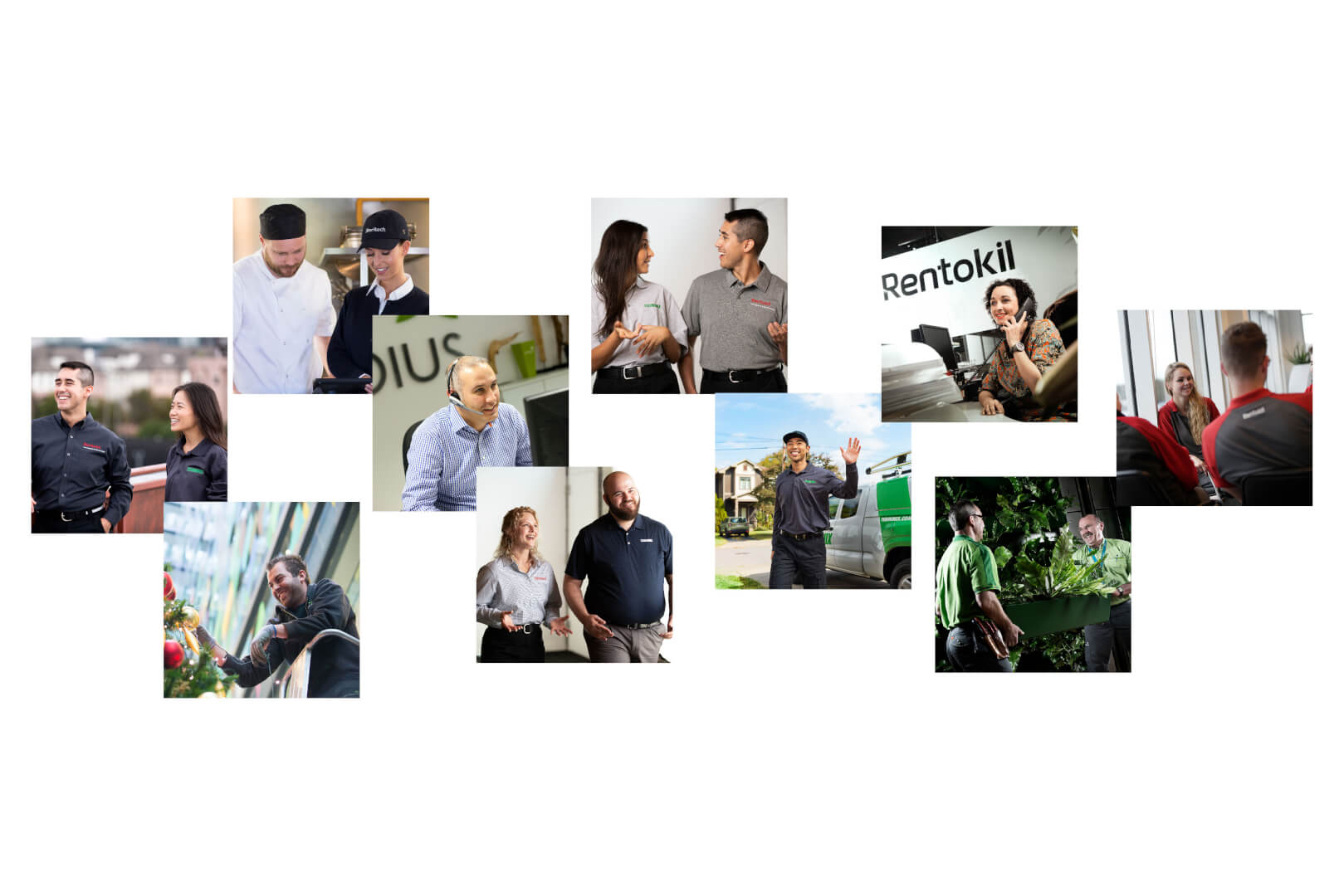 collage of colleagues of Rentokil, Terminix and other companies in the Group