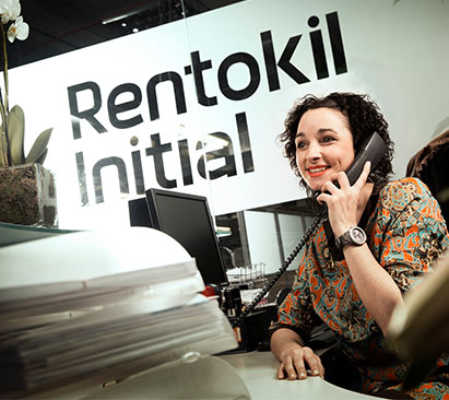 Rentokil Employee on a telephone