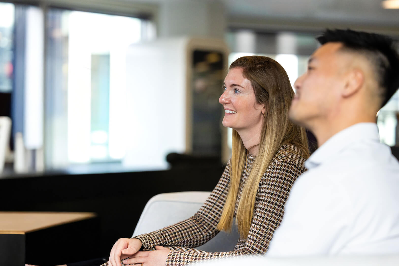 two finance professionals at L&G