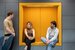 image of underwriters sitting and having a conversation at L&G office 