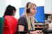 image of customer service people on phone smiling 