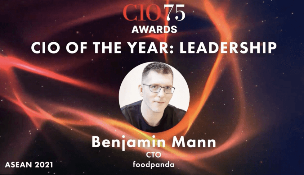CIO of The Year for Leadership: Benjamin Mann, CTO foodpanda