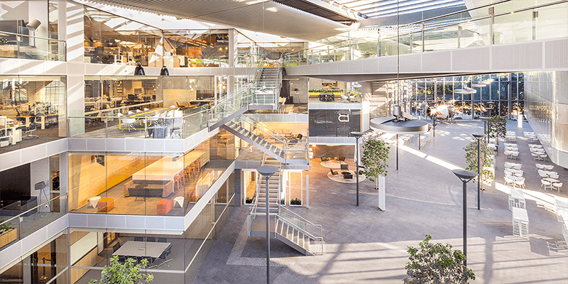 Inside the Qantas Head Office in Mascot