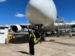 Qantas employee smiling at camera