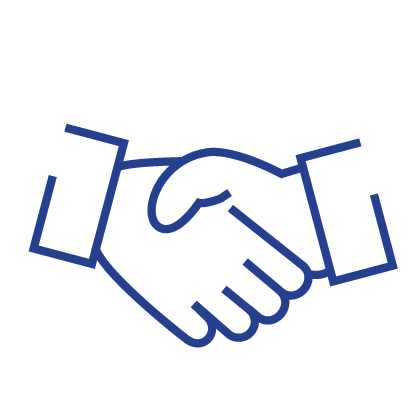 a headshot of a blonde woman in a blue suite jacket smiling at the camera