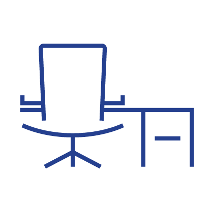 a headshot of a blonde woman in a blue suite jacket smiling at the camera