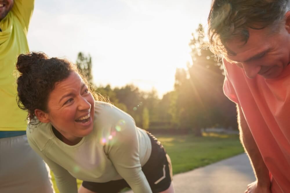 image of employees after exercise