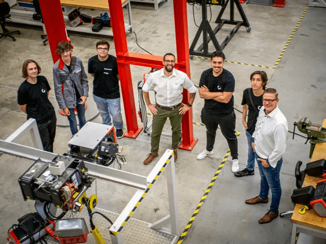  a man with a vr helment on his head