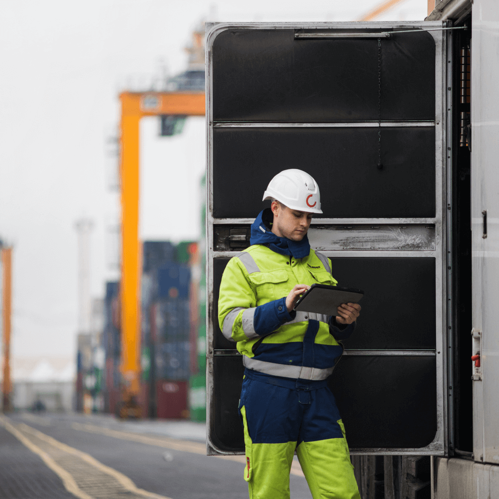  a man with a vr helment on his head