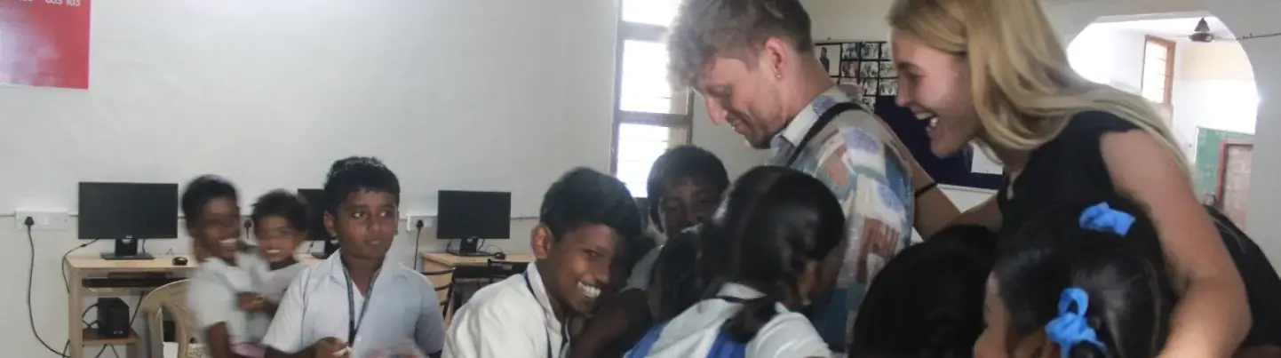 Carina und Franz in Indien