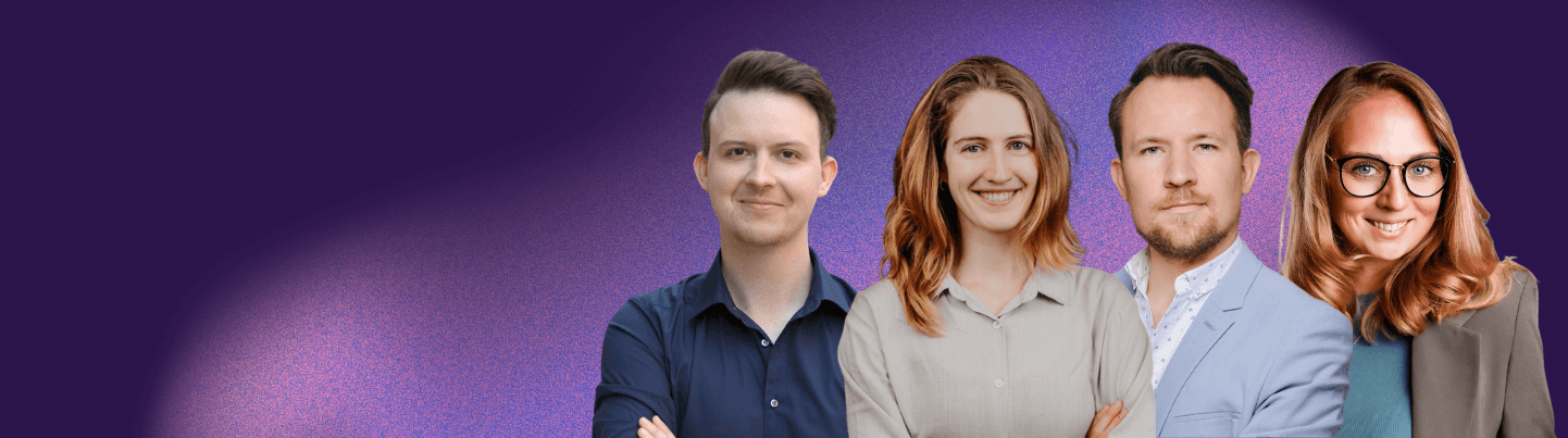 Erik, Isabel, Jan und Carina von Sopra Steria