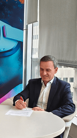 man saying he is good at his work