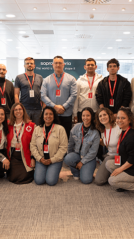 Visita de la Cruz Roja a las oficinas de Sopra Steria