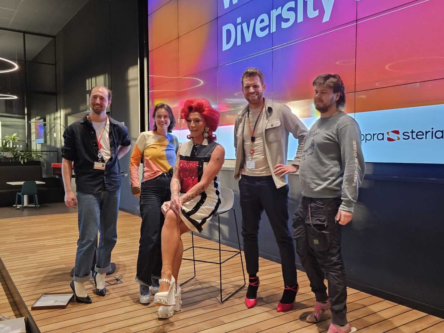 laptop on a wooden desk