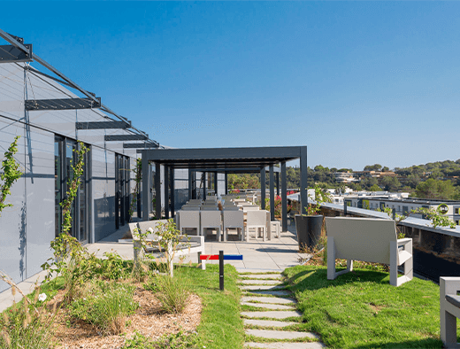 Sopra Steria offices and terrace with view