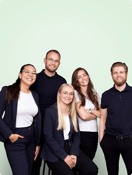 Groepsfoto van medewerkers