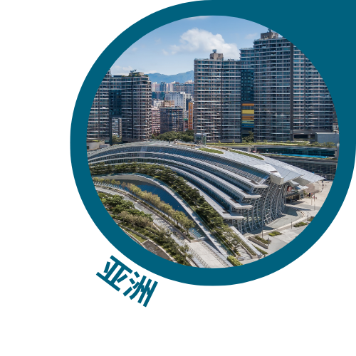 Picture of a waiting room in an EGIS office in Asia. There are two chairs, a table and some wooden planks behind