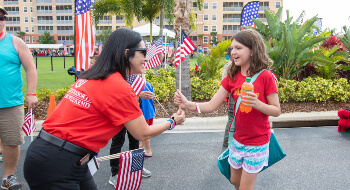 Parade at Westgate Resorts celebrating the 4th