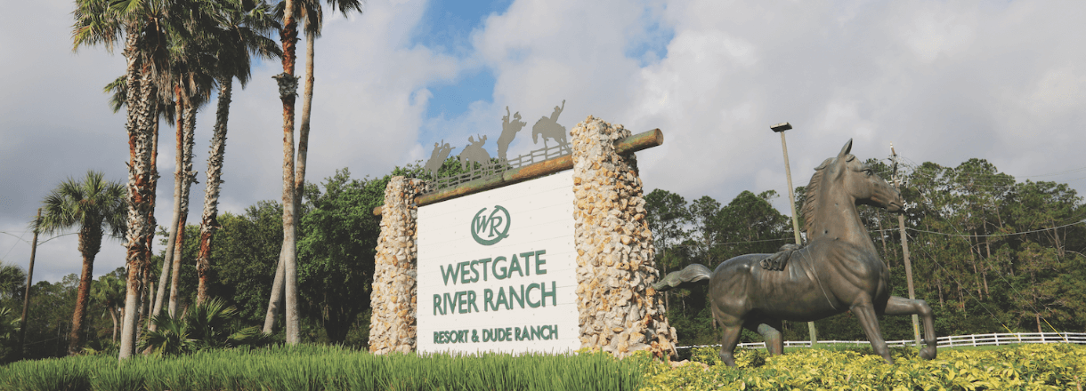 Westgate River Ranch sign post