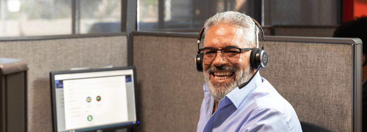 Westgate Call Center Team Member smiling at the camera