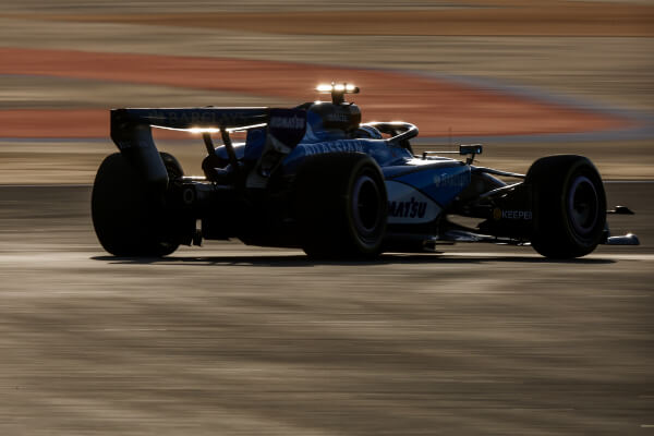 A Williams F1 car on the track 