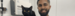 Dr Kishan with a black cat