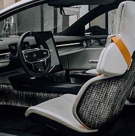 A picture of the instrument board in a vehicle