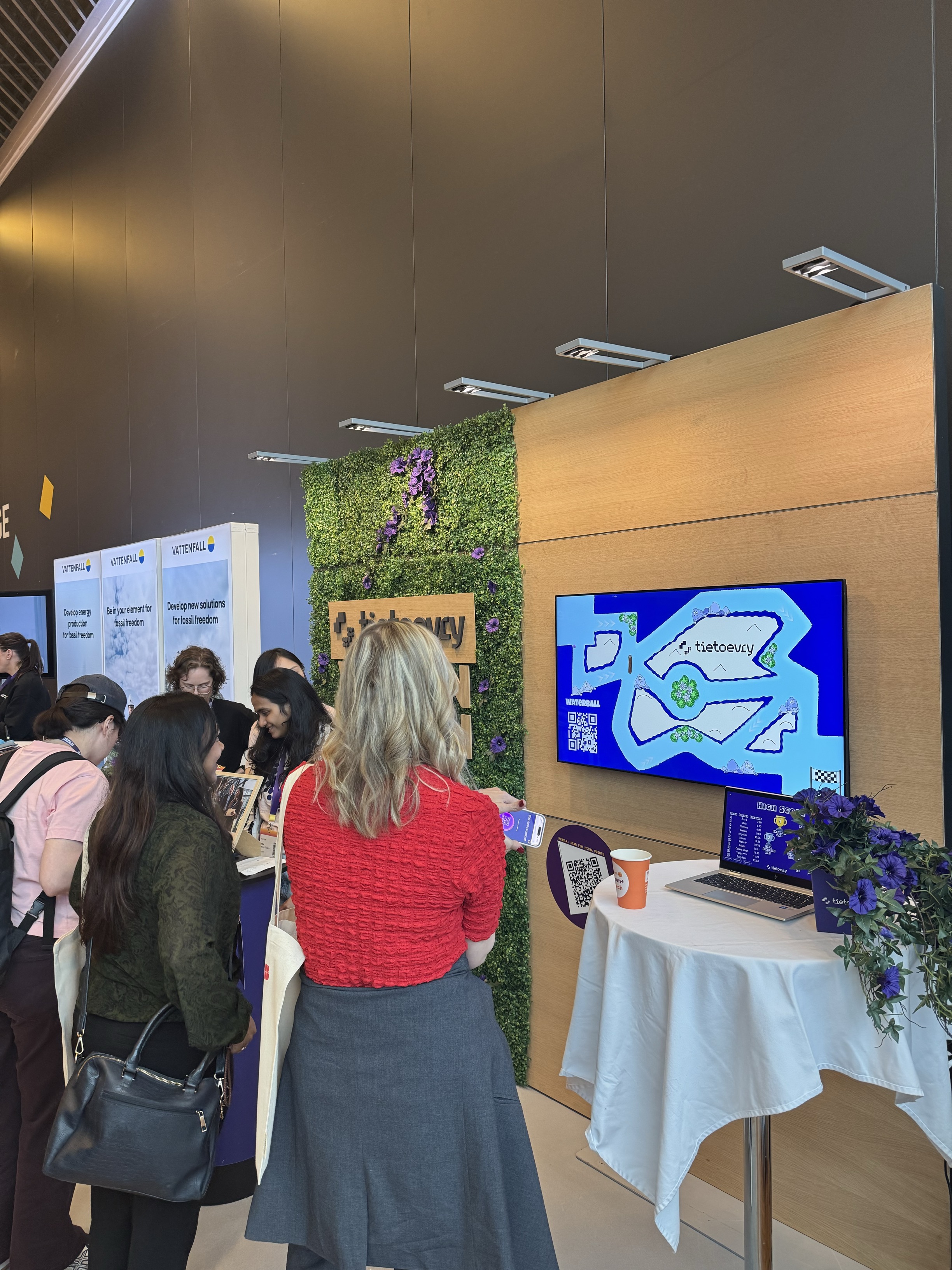 Tietoevrys monter under Women In Tech i Stockholm