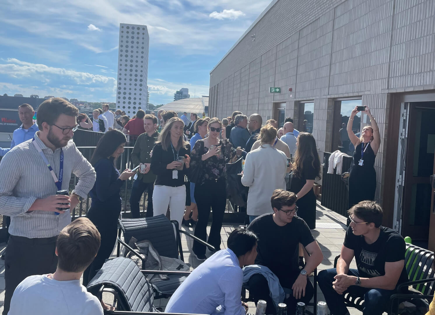 An afterwork at one of our offices' rooftops
