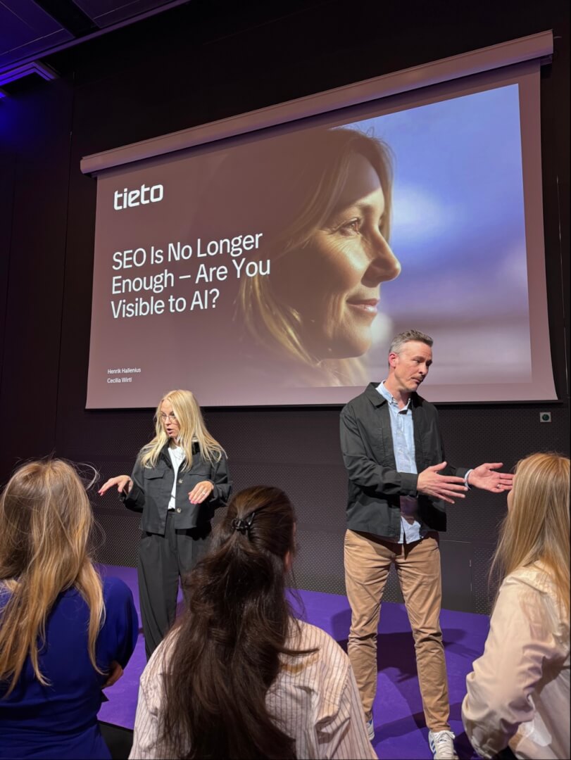 Tietos kollegor under Focus session