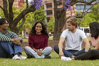 Students on campus